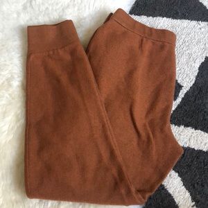 Rust Fleece Joggers